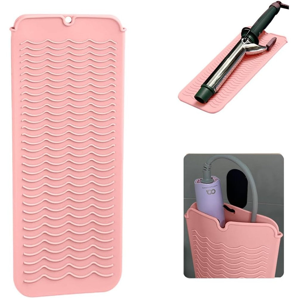 Uorneri heat resistant silicone mat pink front view