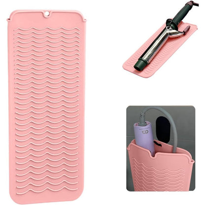 Uorneri heat resistant silicone mat pink front view