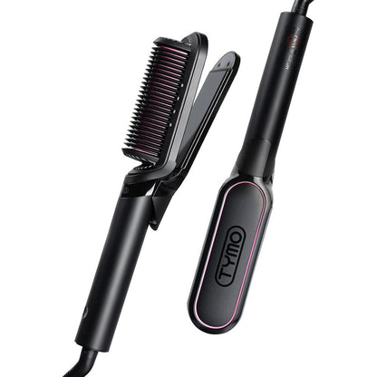 Tymo Flipro 2-in-1 hair straightener and brush front view