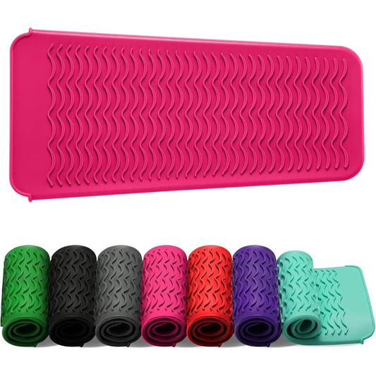 Zaxop Resistant Silicone Mat Pouch in hot pink front view