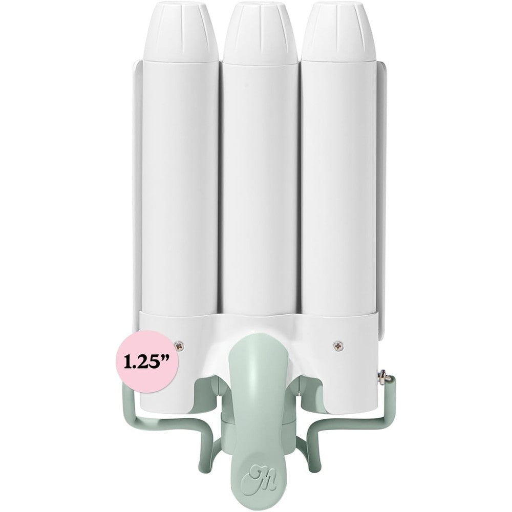 Mane 1.25 Inch Jumbo Hair Waver Styling Attachment front view professional triple barrel curler