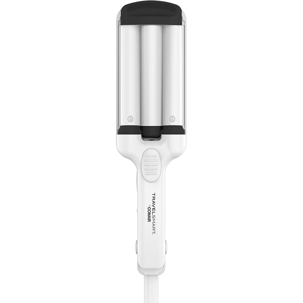 Conair Travel Smart Mini Beach Waver front view showing the triple barrel ceramic plates