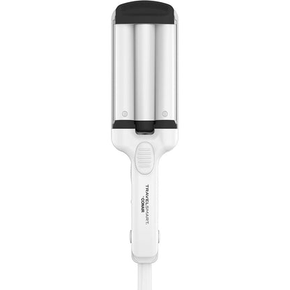 Conair Travel Smart Mini Beach Waver front view showing the triple barrel ceramic plates