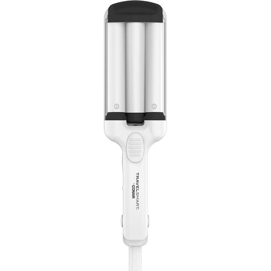 Conair Travel Smart Mini Beach Waver front view showing the triple barrel ceramic plates