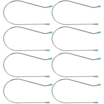 Junfamilee silver hot roller clips replacement kit front view pack of eight