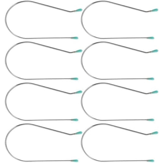 Junfamilee silver hot roller clips replacement kit front view pack of eight
