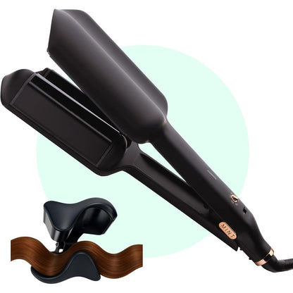 MINT Double Barrel Mermaid Hair Waver front view showcasing the black 1.6 inch dual barrels.