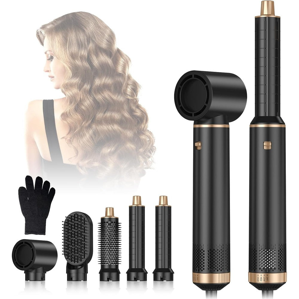 OKWRAP Five In One Air Curler Wrap Hair Styler front view showing the sleek main power handle.