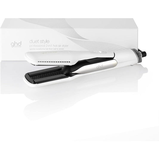 Ghd Duet Style two-in-one hot air styler white front view