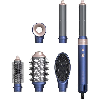 Miracomb Ionic Hot Air Styling System front view showing the sleek blue multi-styler wand.