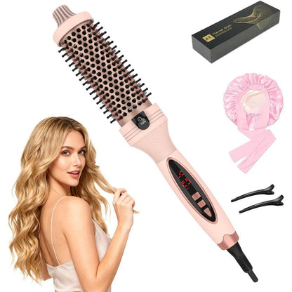 IUI Beauty Thermal Brush front view pink heated round brush