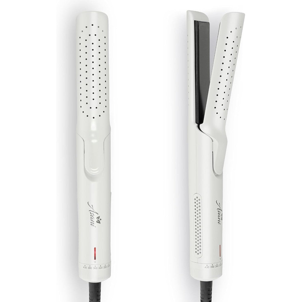 Asani 360 Airflow Styler professional 2 in 1 hair straightener and curler front view