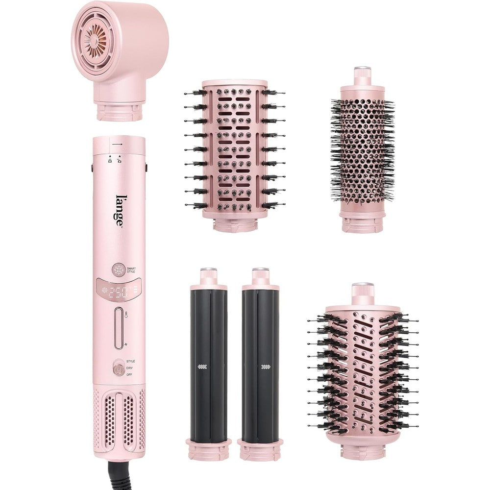 L'ANGE HAIR TurboStyle all-in-one air styling system front view showing the elegant blush base unit
