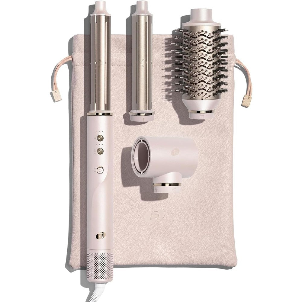 T3 Aire 360 Multi Styler front view showing the sleek styling base and luxury carrying case.