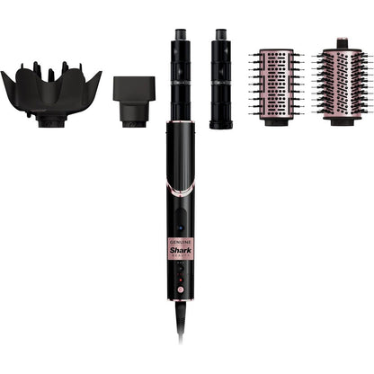 Shark FlexStyle Hair Styling System HD440BK premium front view showing the sleek black finish