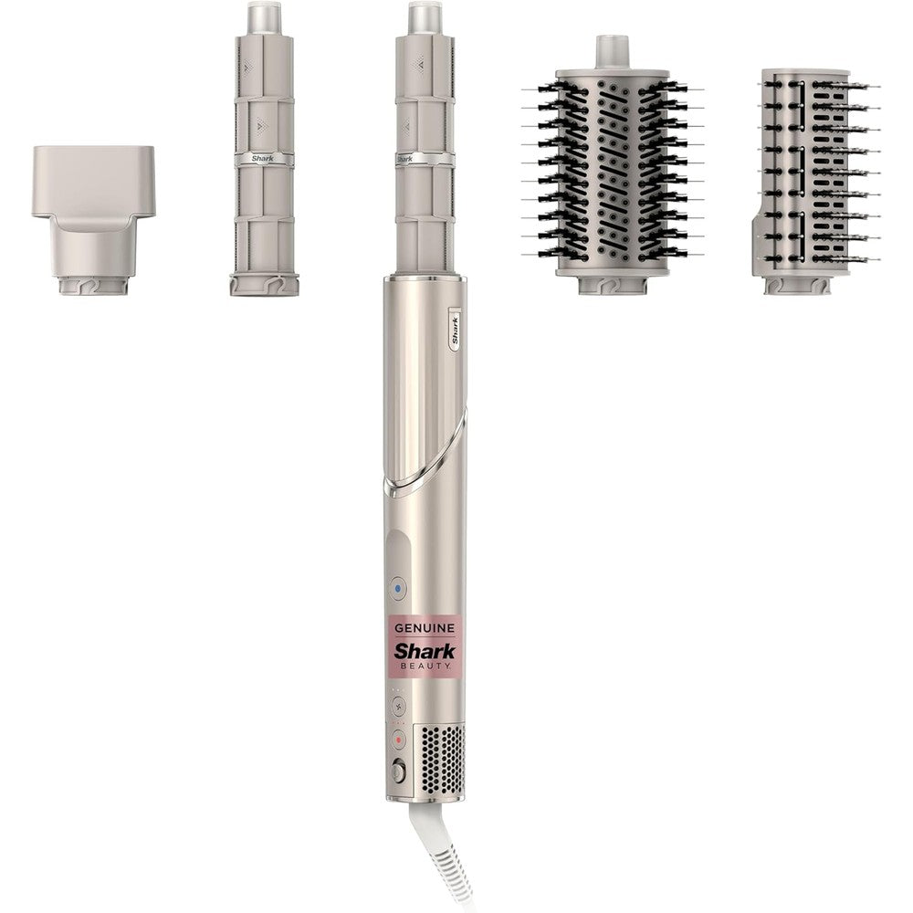 Shark HD430 FlexStyle Air Styling And Drying System front view showing the stone colored multi-styler wand