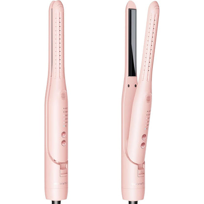 Wavytalk Cool Curl Pencil Pink front view showing the ultra slim ceramic barrel