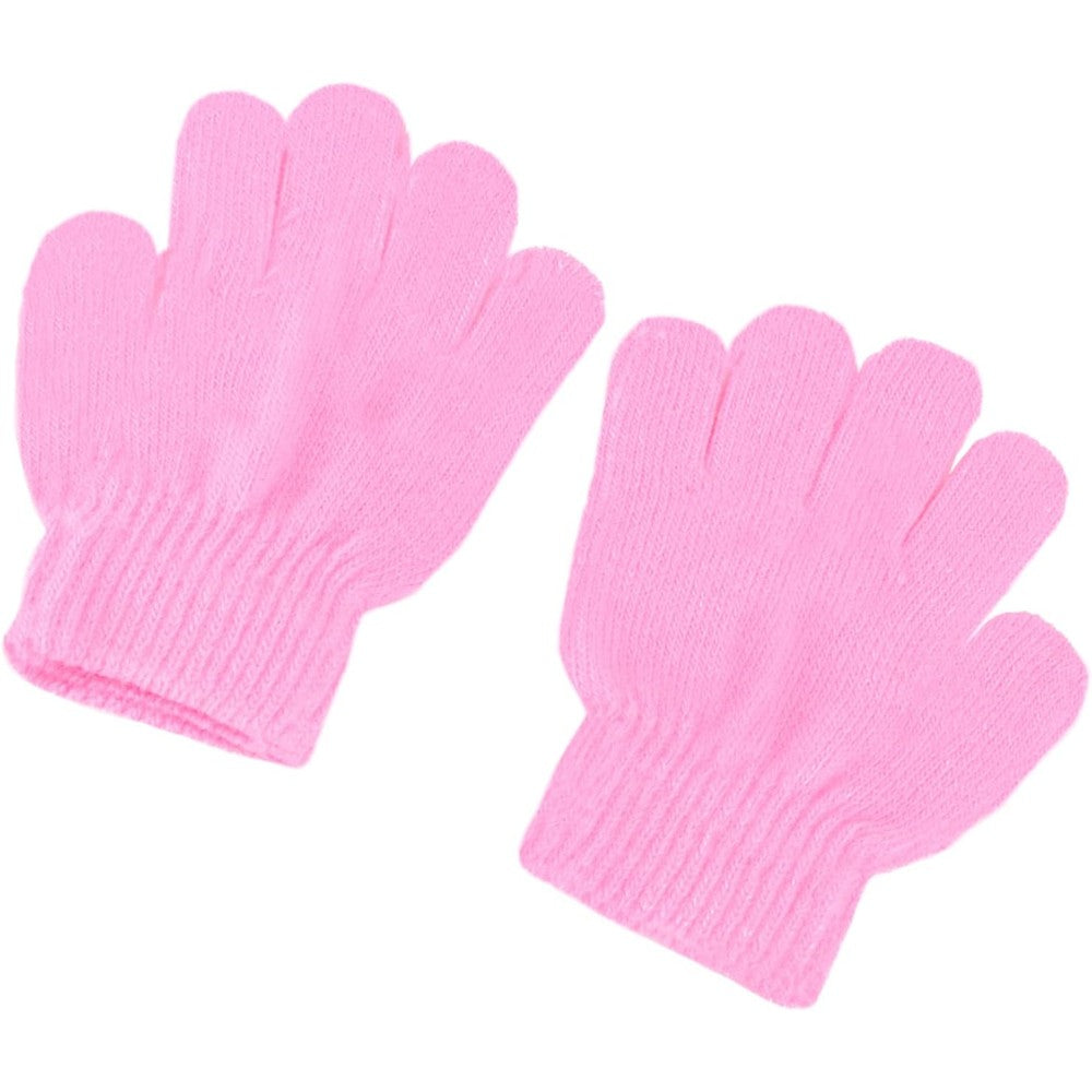 MOTHNUR Kids Hair Drying Gloves front view showing white microfiber design