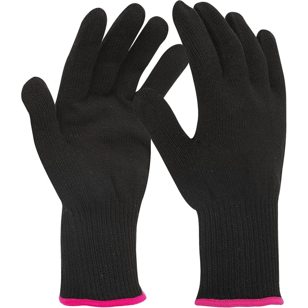 WLLHYF professional heat resistant glove front view showing black cotton styling hand protection.