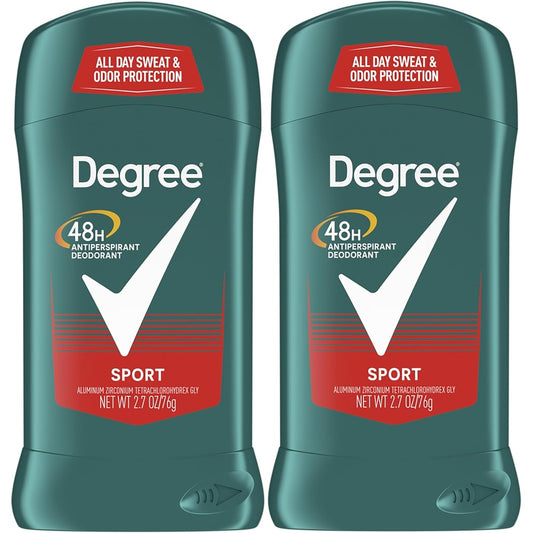 Degree Men Original Protection Sport Antiperspirant Deodorant Twin Pack front view