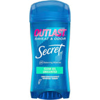 Secret unscented clear gel antiperspirant front view container