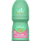 Mitchum women antiperspirant deodorant roll-on front view commercial packaging