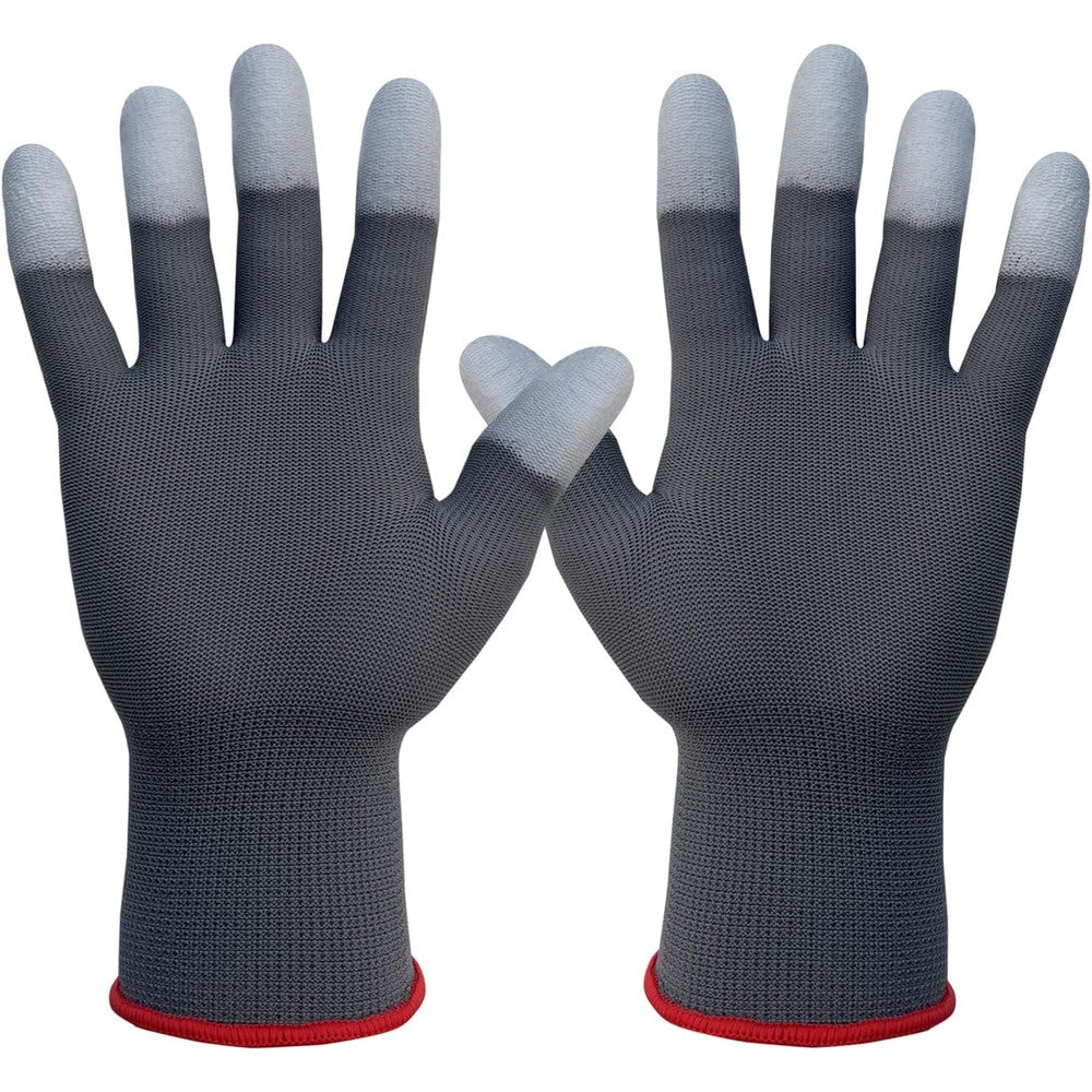 JM-FUHAND professional heat resistant gloves front view showing grey fabric styling accessories
