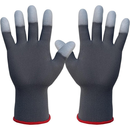 JM-FUHAND professional heat resistant gloves front view showing grey fabric styling accessories