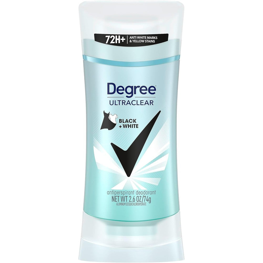 Degree Women UltraClear Black Plus White antiperspirant deodorant stick front view
