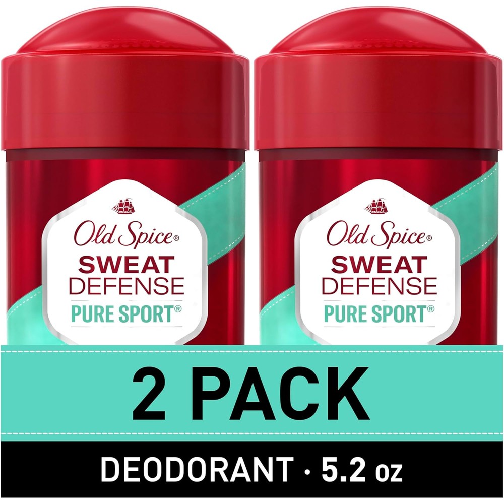 Old Spice Sweat Defense Pure Sport Plus soft solid front view container