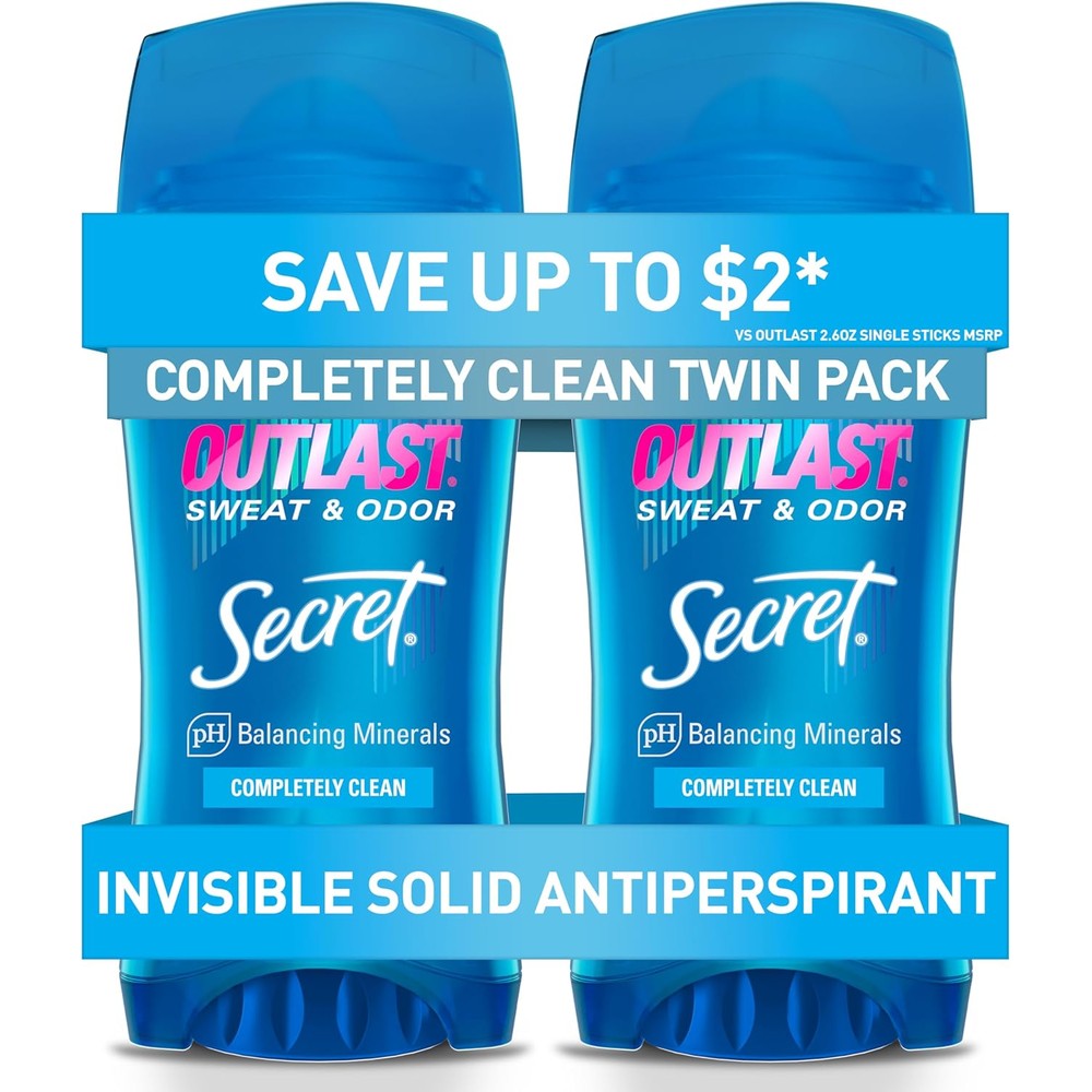 Secret Outlast Antiperspirant Deodorant front view packaging