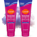 Lume whole body deodorant front view tube packaging