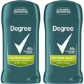 Degree Men Extreme Blast Antiperspirant Deodorant front view showing twin pack packaging