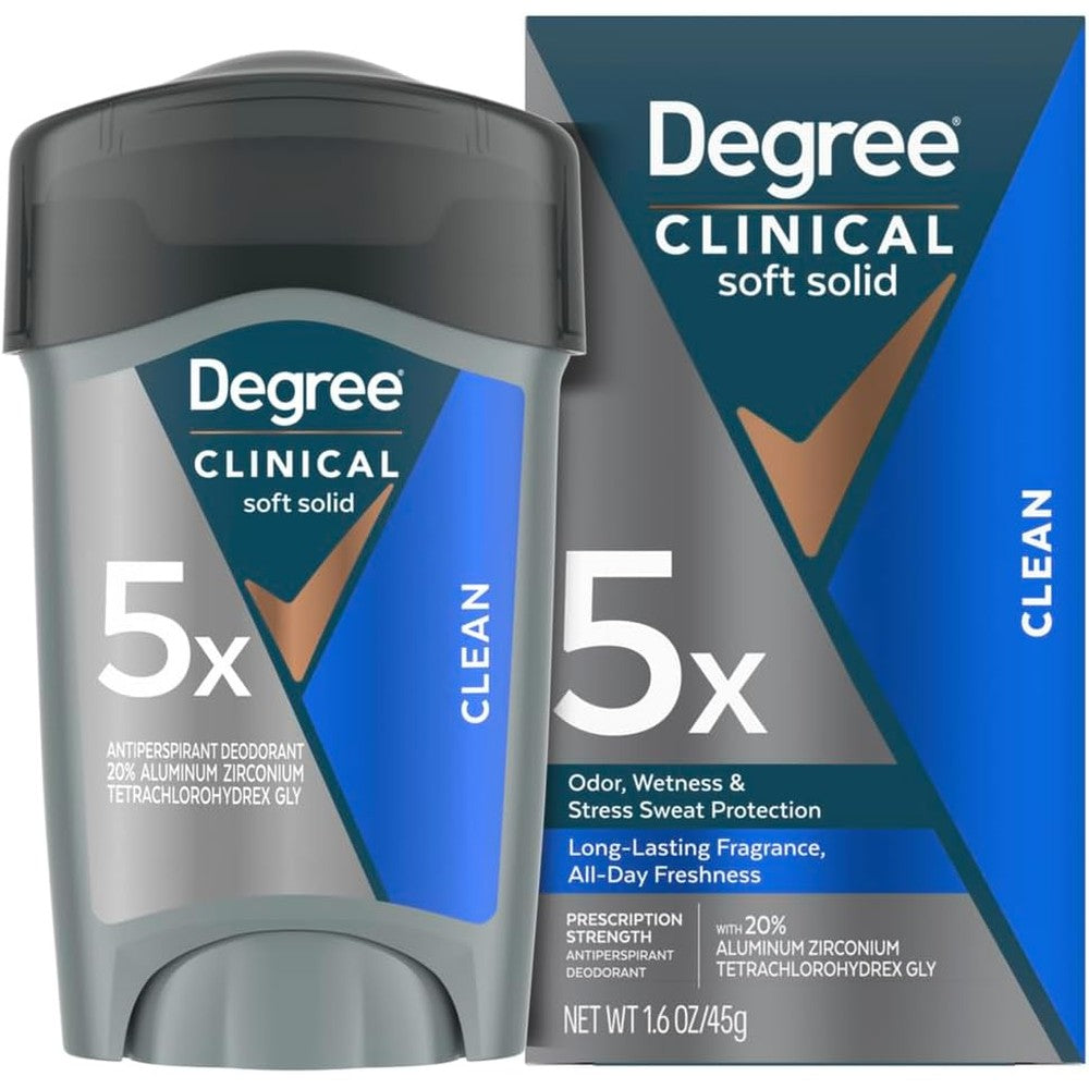 Degree Men Clinical Protection antiperspirant deodorant front view packaging