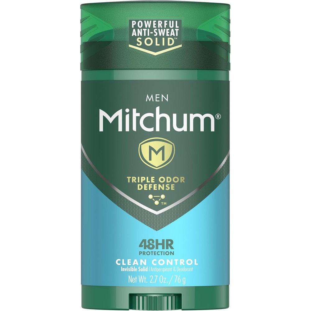 Mitchum men antiperspirant deodorant clean control front view
