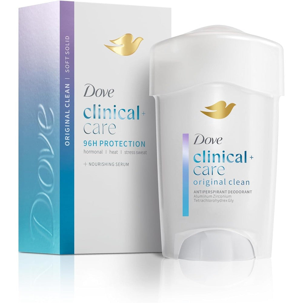 Dove Clinical Protection Antiperspirant Deodorant Original Clean front view stick