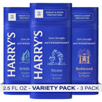 Harry's Extra Strength Antiperspirant Deodorant Variety Pack front view showing three sticks