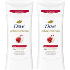 Dove Advanced Care Antiperspirant Deodorant Revive twin pack front view showing packaging details.