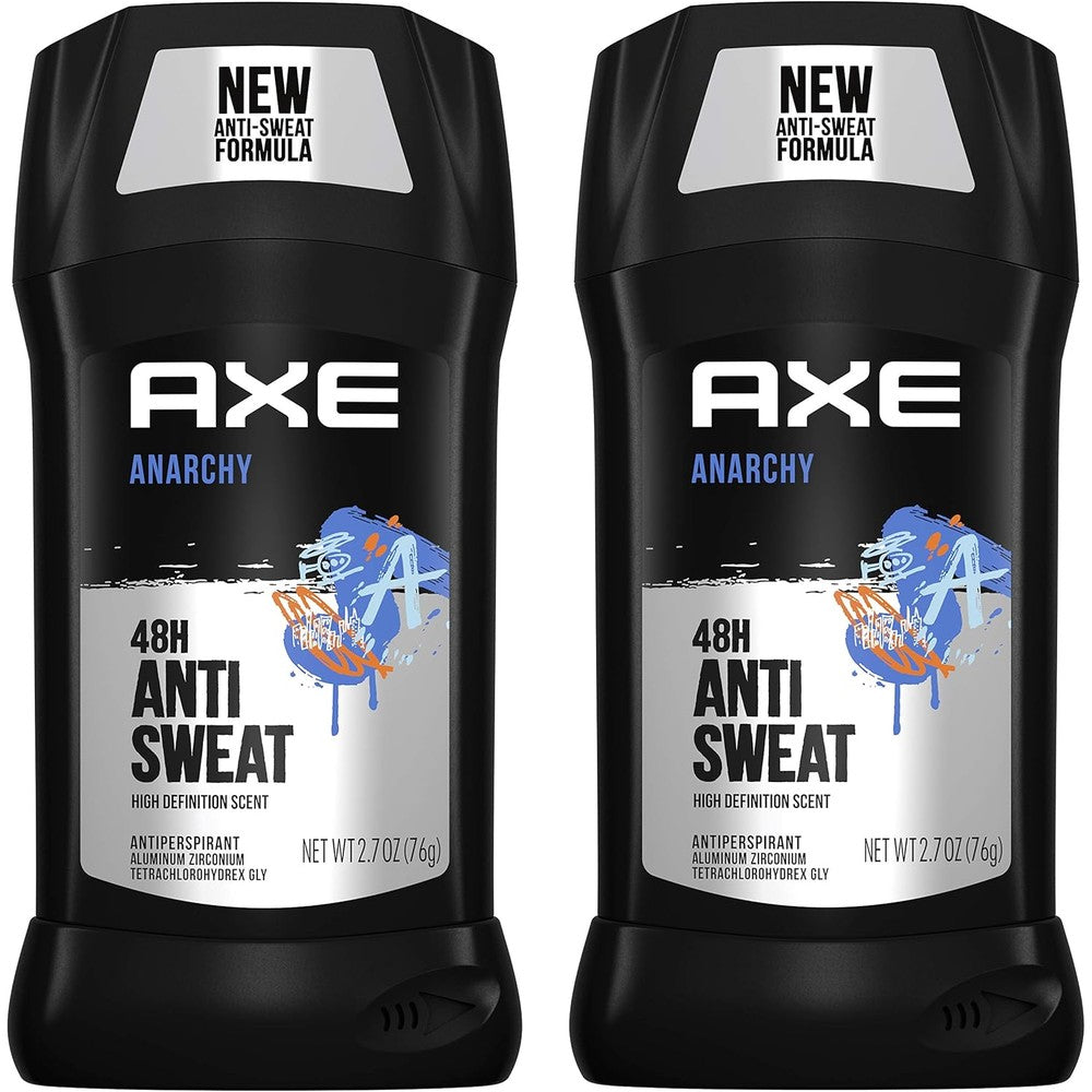 Axe Anarchy antiperspirant deodorant stick front view packaging