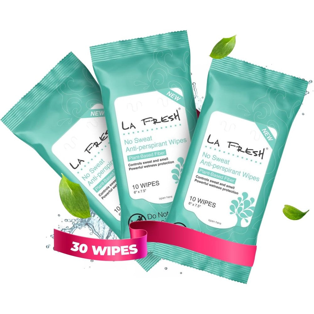 La Fresh antiperspirant wipes front view of product packaging