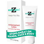 ZeroSweat antiperspirant lotion front view bottle packaging
