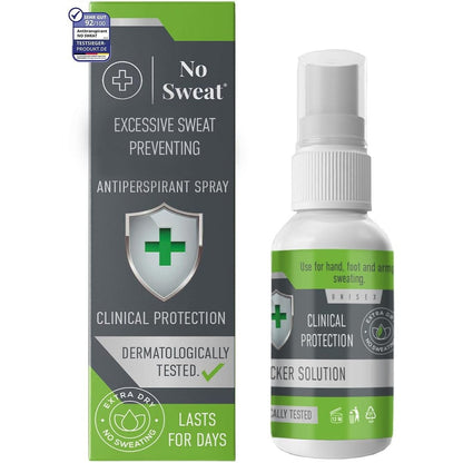 No Sweat Maximum Strength Antiperspirant Spray 50ml front view bottle