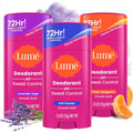 Lume deodorant plus sweat control smooth solid stick front view packaging