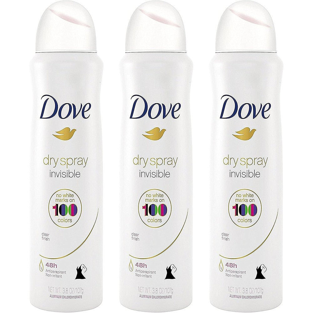 Dove invisible clear finish dry spray front view