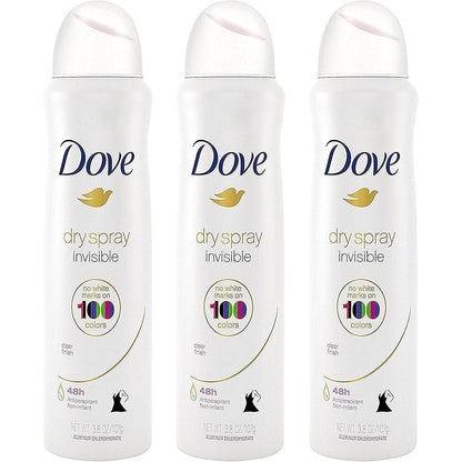 Dove Antiperspirant Dry Spray Invisible Clear Finish front view
