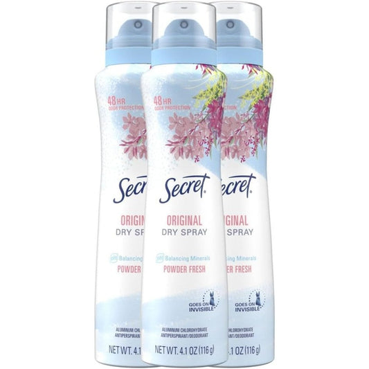 Secret Dry Spray Antiperspirant Deodorant Powder Fresh front view