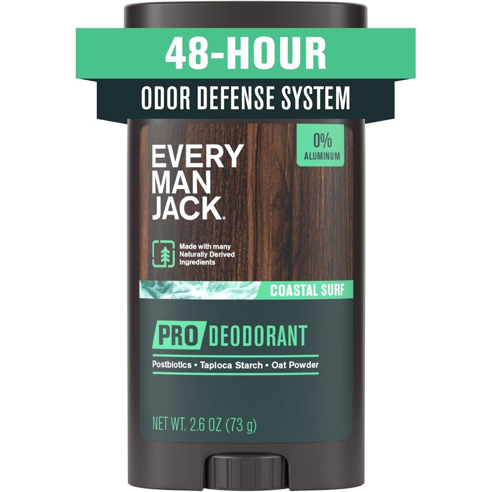 Every Man Jack Pro Deodorant front view stick packaging