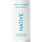 Native Ocean and Timber deodorant front view natural freshness