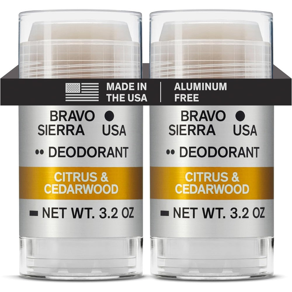 Bravo Sierra aluminum free deodorant front view packaging