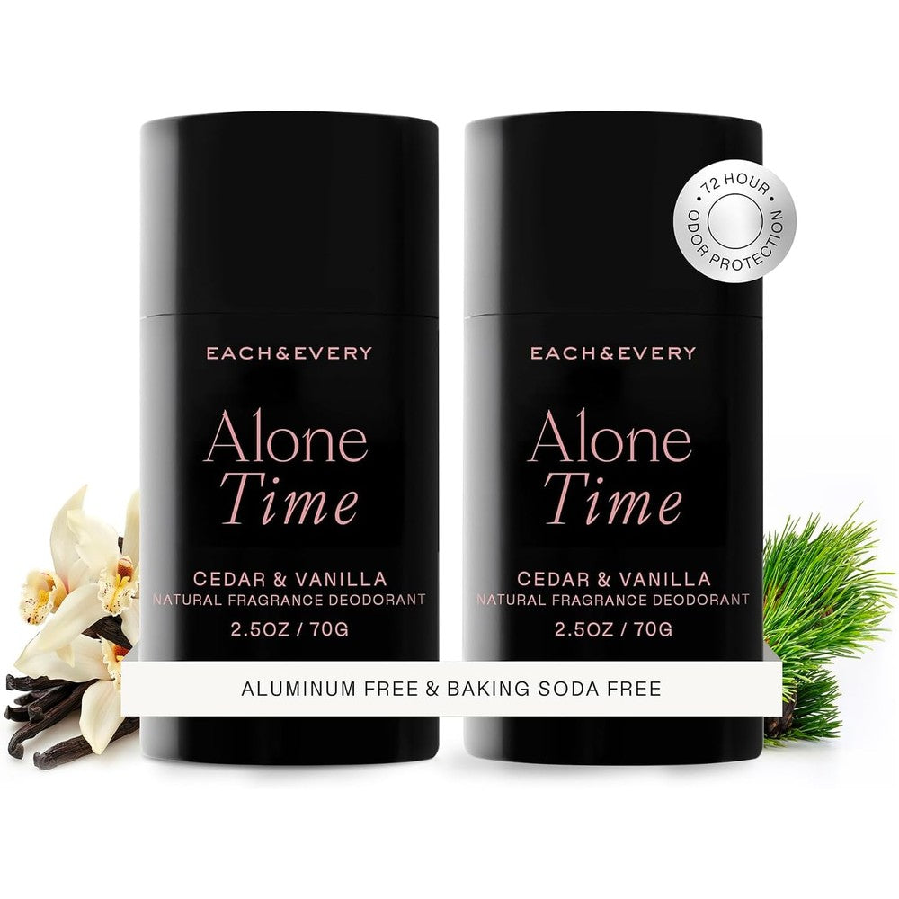 Each And Every Cedar and Vanilla deodorant front view packaging